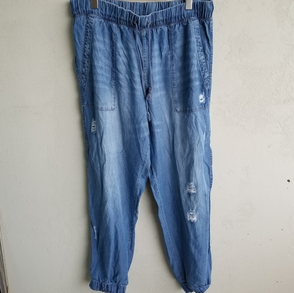 Pants - Womens Denim Harem Trousers